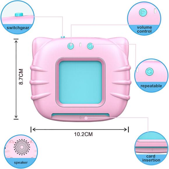 🔥Talking Sight Words Flash Cards Educational Makolle Pink BNWT🔥 - Picture 6 of 7